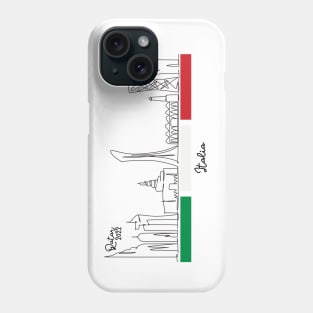 Doha Skyline - Qatar 2022 - Italia Phone Case