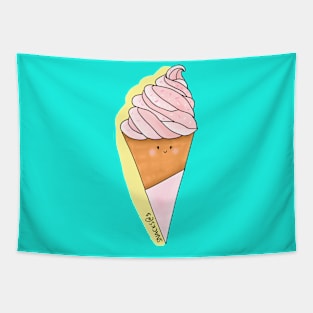 Delicious Pink Soft Icecream Tapestry