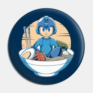 Blue Robot Ramen Pin