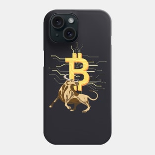 Bitcoin Bull crypto currency Phone Case