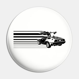 original art - delorean, delorean car, dmc12 Pin