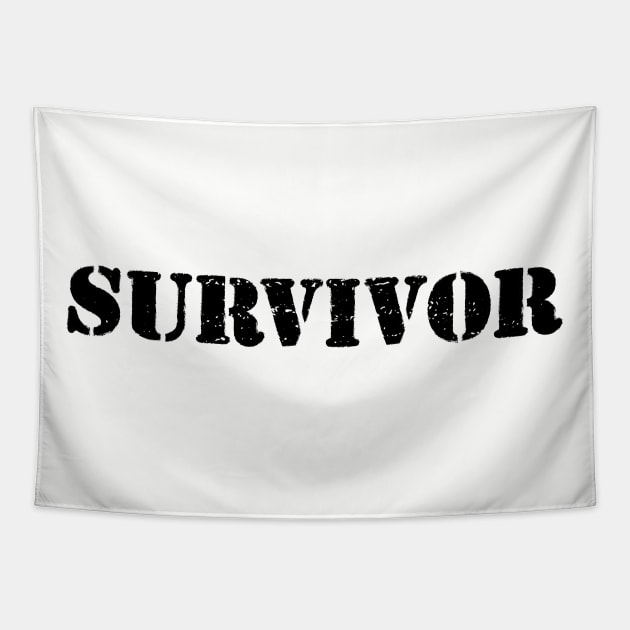 Survivor - Zombie Zombies Tapestry by fromherotozero