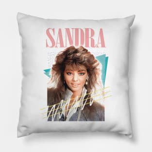 Sandra Cretu / 80s Retro Fan Art Design Pillow