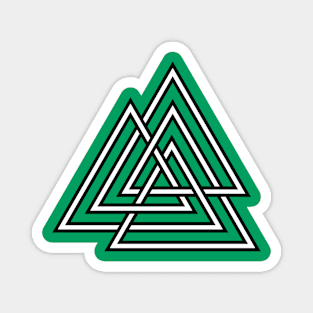 Valknut Knot Old Symbol Of Interlaced Triangles 1 Magnet