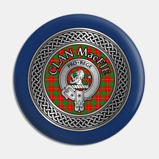 Clan MacFie Crest & Tartan Knot Pin