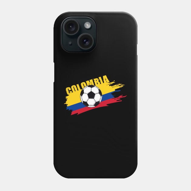 Colombia Soccer Colombia Futbol Football Colombian soccer Flag Jersey Phone Case by JayD World