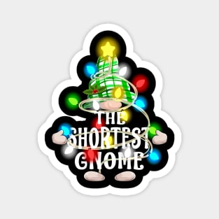 The Shortest Gnome Christmas Matching Family Shirt Magnet