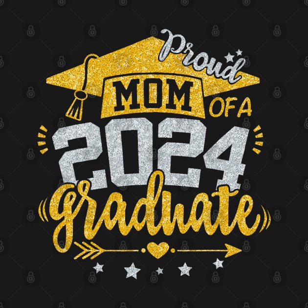 Mom Senior 2024 Proud Mom of a Class of 2024 Graduate Mother by Mitsue Kersting