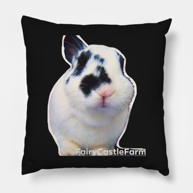 King Angel - Royal English Spot Rabbit Pillow by YollieBeeArt