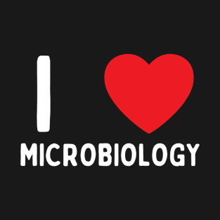 I Love Heart Microbiology T-Shirt