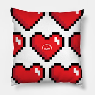 Pixelated Heart Pillow