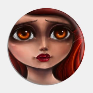 Portrait of a red hair girl 2015 Pin