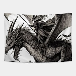 Dragon girl Tapestry