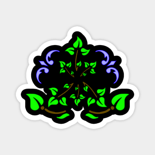 Face Mask Flower 25 Magnet