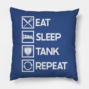 Eat Sleep Tank Pillow