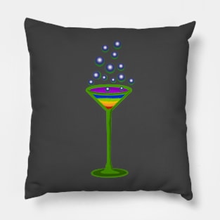 rainbow cocktail Pillow