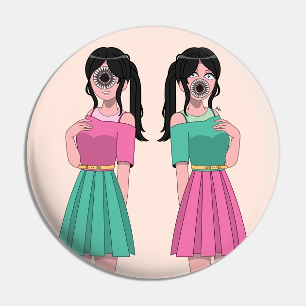 Cookiecutter Twins Pin by Munchbud Ink