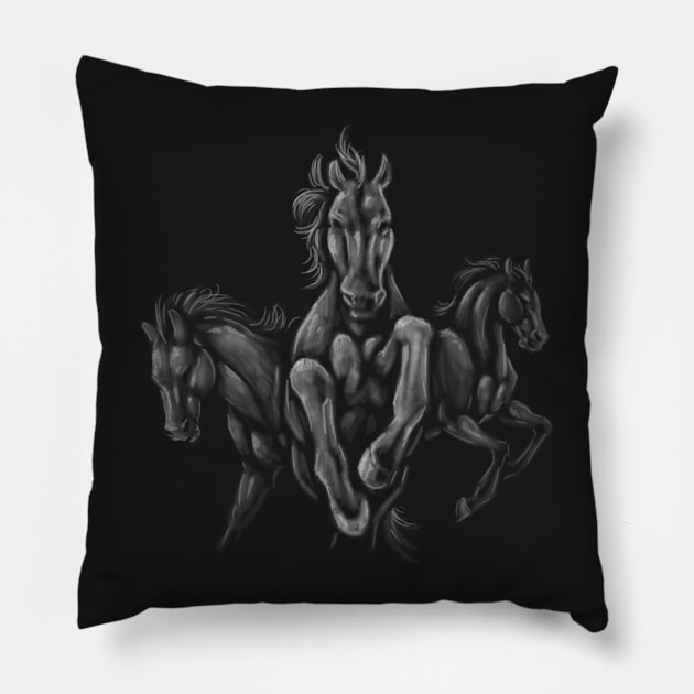 Thuderous Hooves Pillow by FalconArt