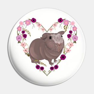 Skinny Pig Floral Pin