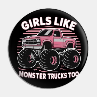 girls like monster trucks too Pin