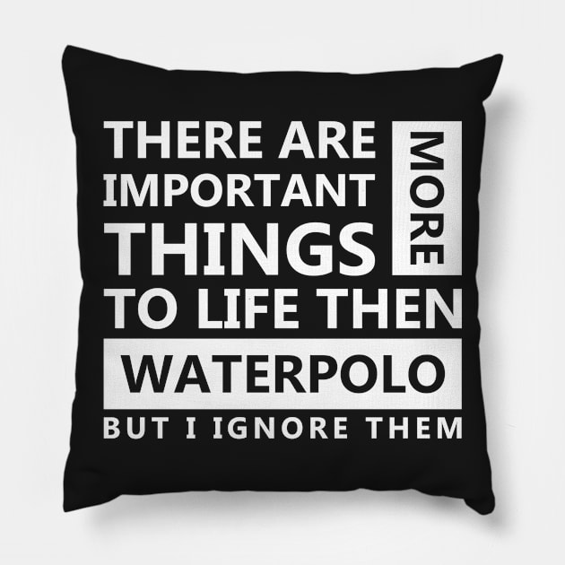 Waterpolo Love Pillow by Skymann