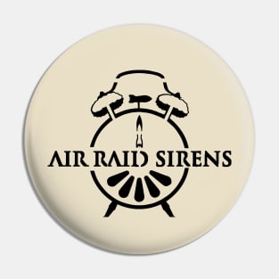 Air Raid Sirens Logo Design Pin