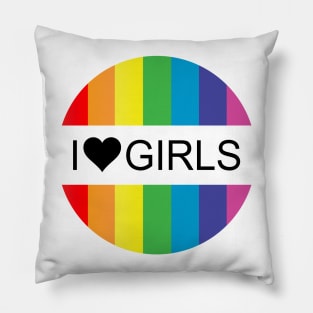 i heart girls Pillow