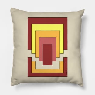 Rectangle Abstract Multicolor (70s Style) Pillow