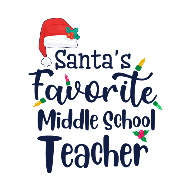 I am the Santas favorite Middle School teacher by BilieOcean