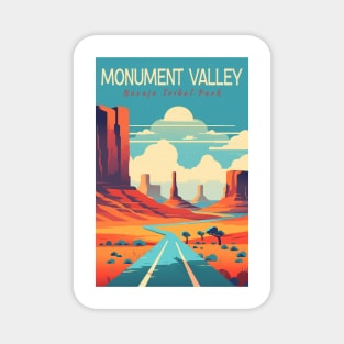 Monument Valley National Park Travel Poster Magnet