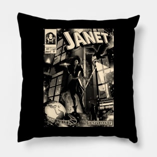 Janet Jackson Vintage Concert Tour Pillow