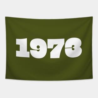 1973 Retro Year Typography Tapestry