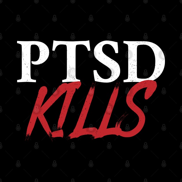 PTSD Kills by Gold Wings Tees