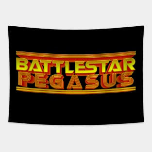 Battlestar Pegasus - Golden Logo Tapestry