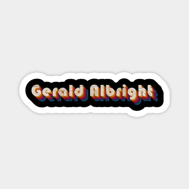 retro vintage Gerald Albright Magnet by TulenTelan