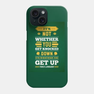 Vince Lombardi Football Player Quotes Phone Case