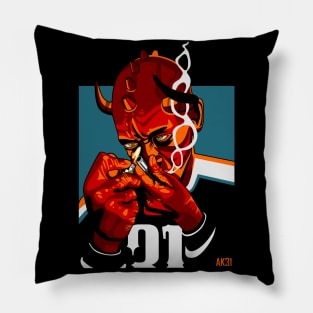 Demonio rojo Pillow