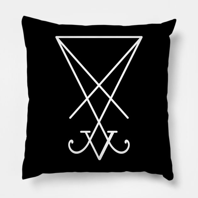 Sigil Of Lucifer Pillow by artpirate