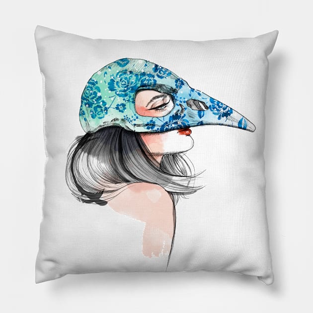 Mask Pillow by InaStanimirova