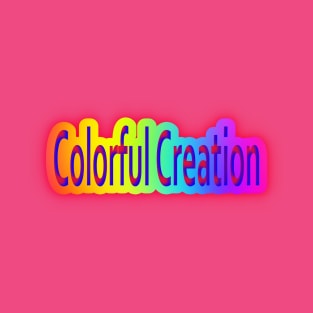 Colorful Creation Neon Retro Rainbow T-Shirt