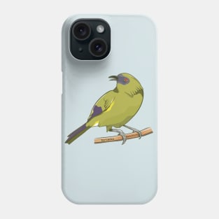 Bellbird Korimako nz bird Phone Case