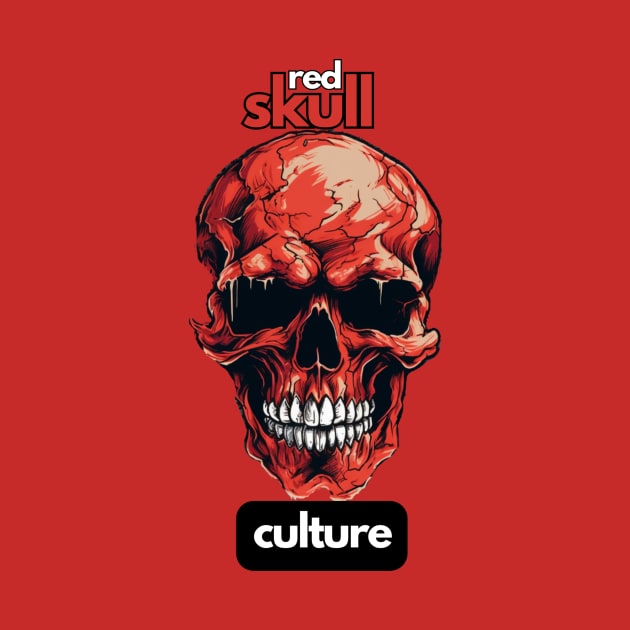 Red Skull Culture, Festival t-shirt, Unisex t-shirt, tees, men's t-shirts, women's t-shirts, summer t-shirts, trendy t-shirts, cool t-shirts by Clinsh Online 