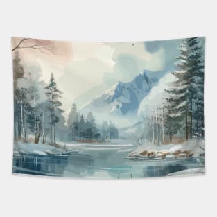 Winter Lake Tapestry