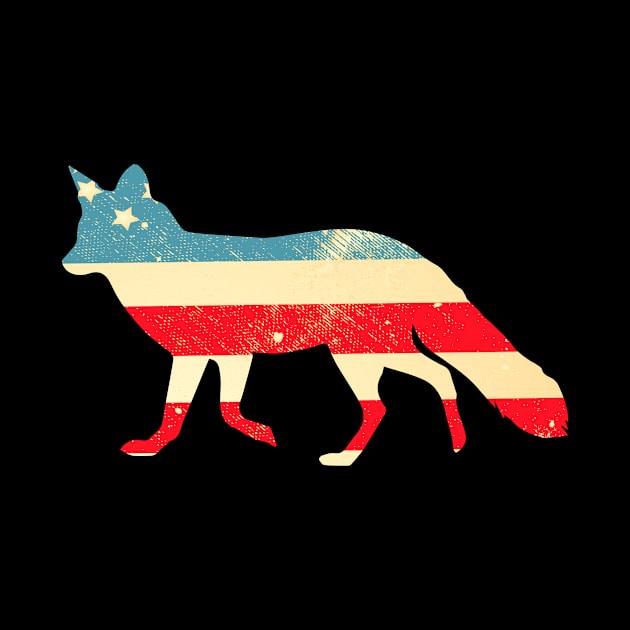 American Flag Fox by finchandrewf