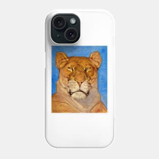 Head Of A Lioness by Bernard Willem Wierink Phone Case