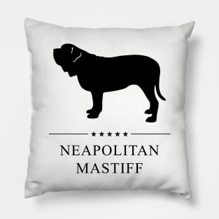 Neapolitan Mastiff Black Silhouette Pillow