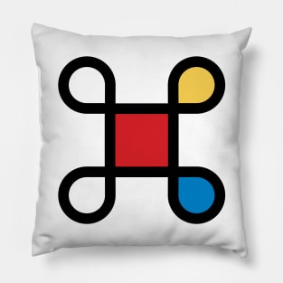 Mondrian in Command Pillow