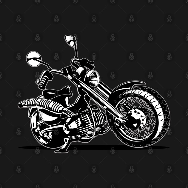 Cartoon Motorcycle by Mechanik