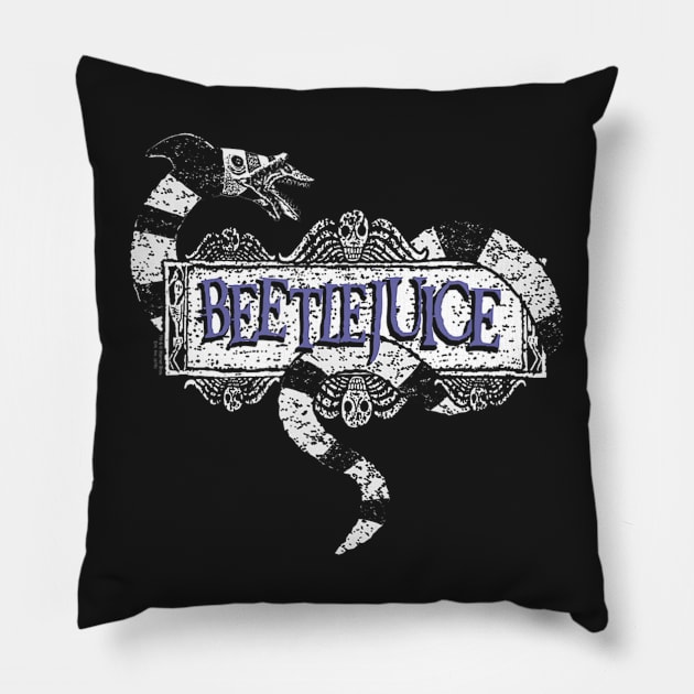 Beetlejuice Pillow by fmidgleystrand