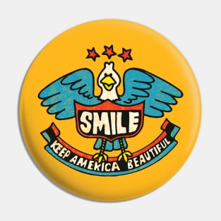 Smile - Keep America Beautiful Pin